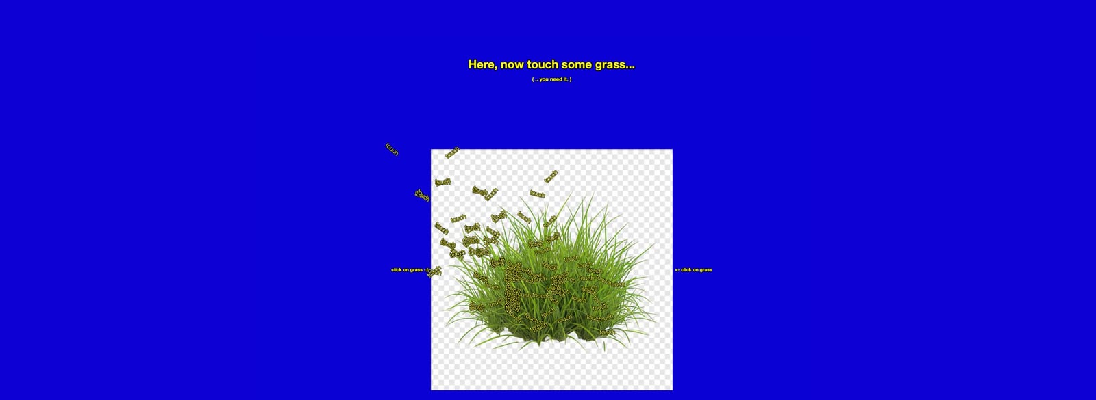 [ TOUCH SOME GRASS ]
