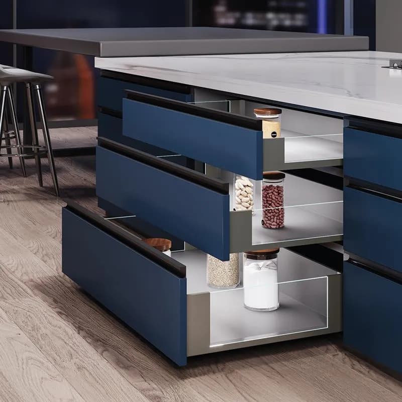 Ozone Slim Pro Ergotec Glass with LED Drawer System