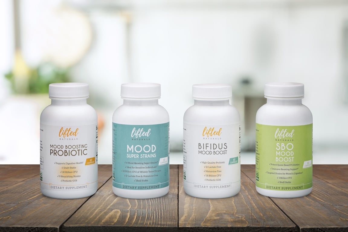 The Lifted Naturals Lineup: Tailored Mood Probiotics for an Uplifted Mood for Women and Men image
