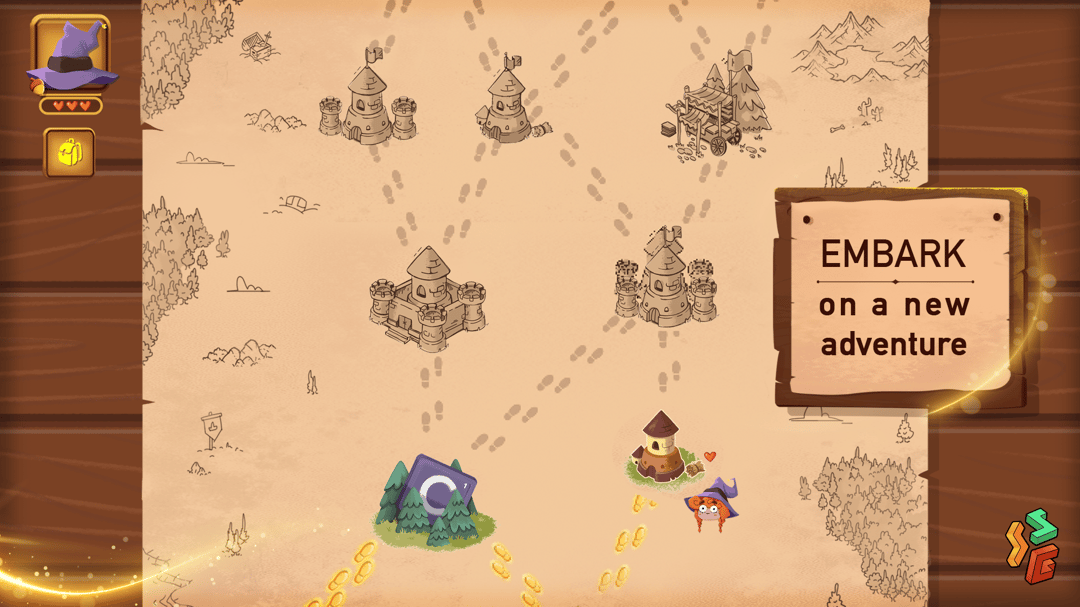 Criss Cross Castle word puzzle gameplay showing magical spell casting interface