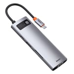 Baseus Metal Gleam 8 in 1 Multifunctional Type-C HUB - Image 2