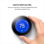 Google Nest Learning Thermostat - Black - Image 2