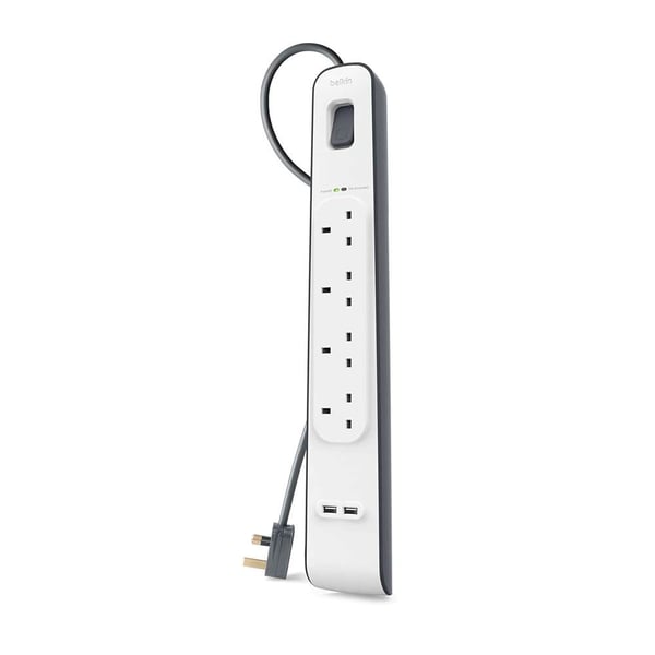 Belkin Surge Plus 4 2USB Multi Power Strip