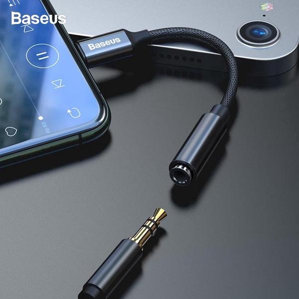 Baseus L3.5 ip male to 3.5mm female adapter BaseusiPMaleto3.5mmFemaleAdapterL3.5Black grande