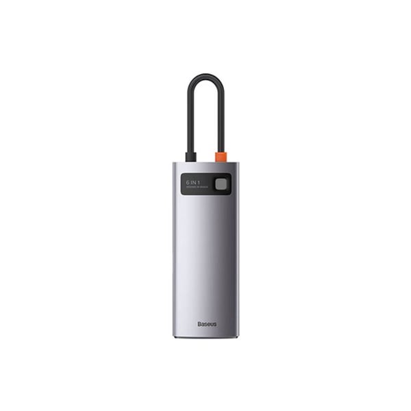 Baseus Metal Gleam Series 6-in-1 Multifunctional Type-C HUB Docking Station