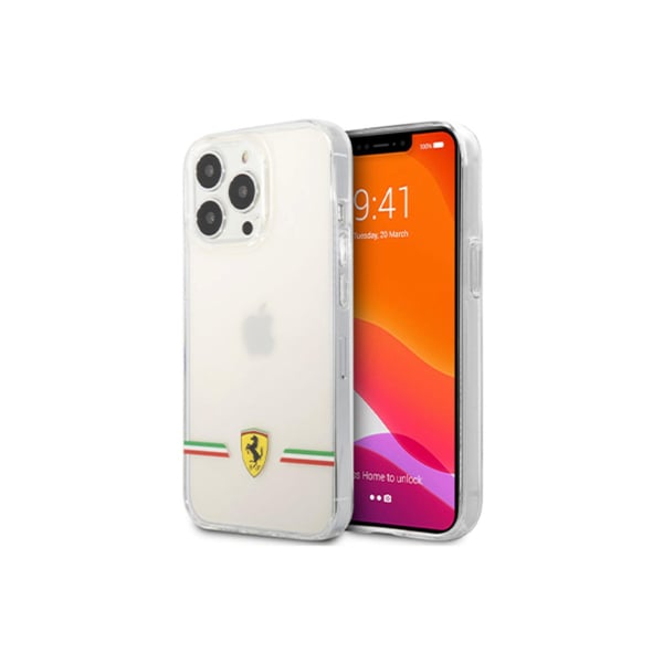 Ferrari Original Logo Transparent Case for iPhone 13 Pro