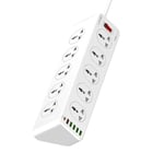 LDNIO SC10610 10 Outlets PD & QC 3.0 5USB (30w USB -C) Power Socket