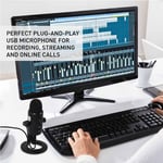 JBL Commercial CSUM10 Compact USB Microphone for Recording, Streaming and Online Calls, Black, Medium - Image 5