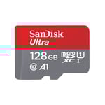 SanDisk 128GB Ultra microSDXC UHS-I Memory Card with Adapter - 120MB/s, C10, U1, Full HD, A1, Micro SD Card