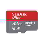 SanDisk 32GB Ultra microSDHC UHS-I Memory Card with Adapter - 120MB/s, C10, U1, Full HD, A1, Micro SD Card