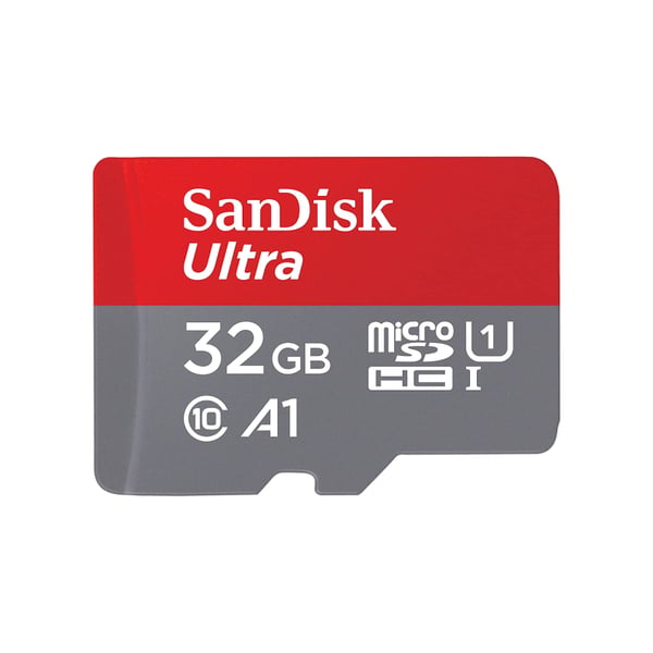 SanDisk 32GB Ultra microSDHC UHS-I Memory Card with Adapter - 120MB/s, C10, U1, Full HD, A1, Micro SD Card