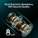 JOYROOM JR-DY01 Neckband Wireless Bluetooth Magnetic Dual Dynamic In-ear Sports Outdoor Earphone(Black) - Image 2