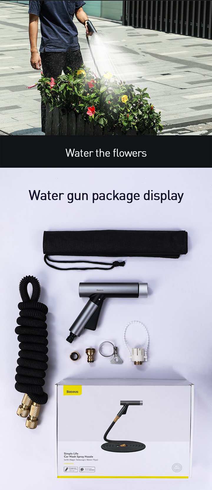 Baseus Simple Life Car Wash Spray Nozzle 810800534 17