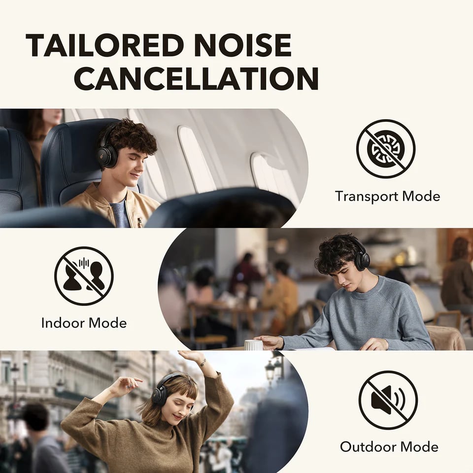 Soundcore by Anker Life Q30 Hybrid ANC Headphone - Image 4