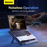 Baseus ThermoCool Heat-Dissipating Laptop Stand (Turbo Fan Version) Grey Hollow Air Duck - Image 3