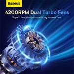 Baseus ThermoCool Heat-Dissipating Laptop Stand (Turbo Fan Version) Grey Hollow Air Duck - Image 5
