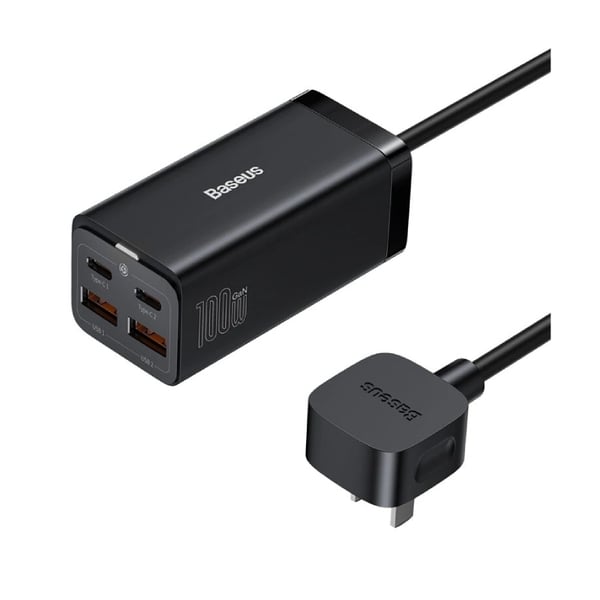 Baseus 100W GaN3 Pro Desktop Fast Charger 2USB-C + 2USB Port CN Charging Station
