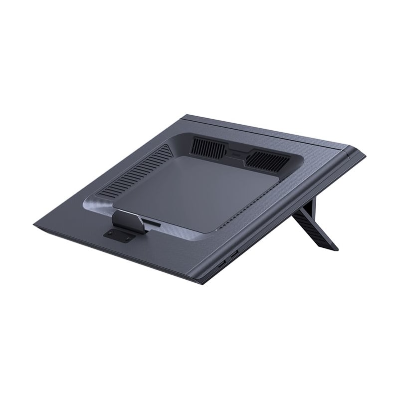 Baseus ThermoCool Heat-Dissipating Laptop Stand (Turbo Fan Version) Grey Hollow Air Duck Baseus ThermoCool Heat-Dissipating Laptop Stand (Turbo Fan Version) Grey Hollow Air Duck