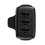 Baseus Compact charger 3x USB 17W UK plug black - Image 2