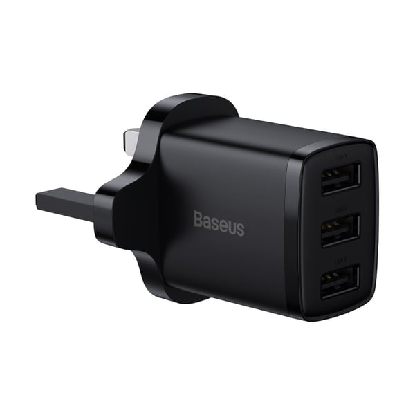 Baseus Compact charger 3x USB 17W UK plug