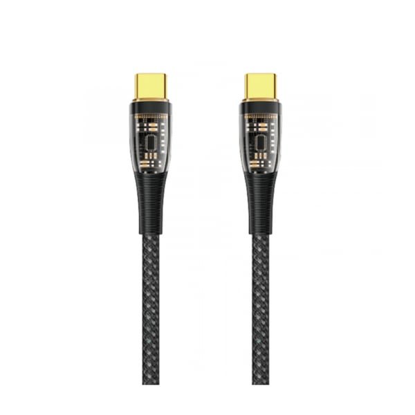 WiWU TM02 100W PD Data Cable Type-C to Type-C 2M - Black