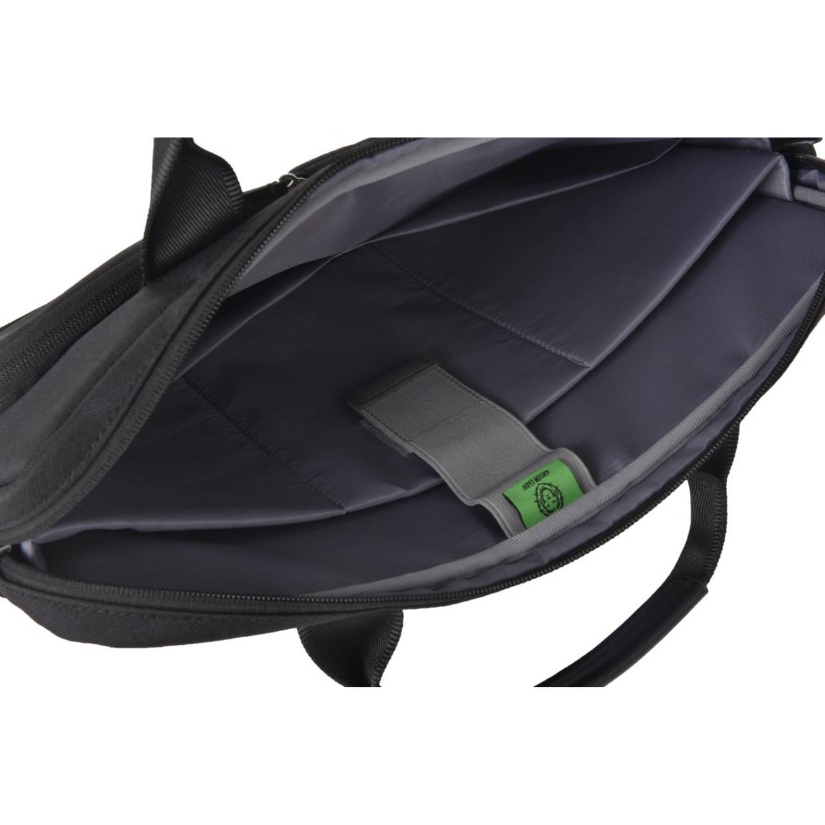 Green Lion Riven Laptop Handbag - Black - Image 4