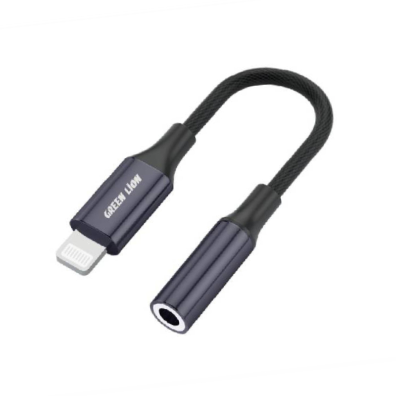Green Lion Earphone Adapter Lightning to 3.5mm Audio Cable (12cm) Green Lion Earphone Adapter Lightning to 3.5mm Audio Cable (12cm)
