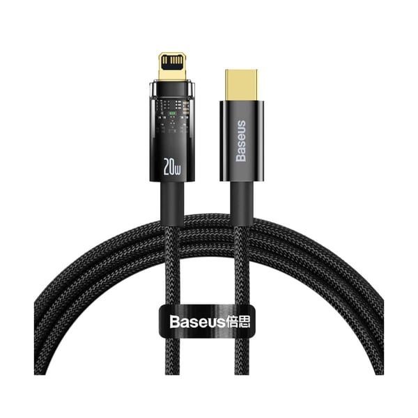 Baseus Explorer Series Auto Power-Off Fast Charging Data Cable Type-C to iPhone 20W