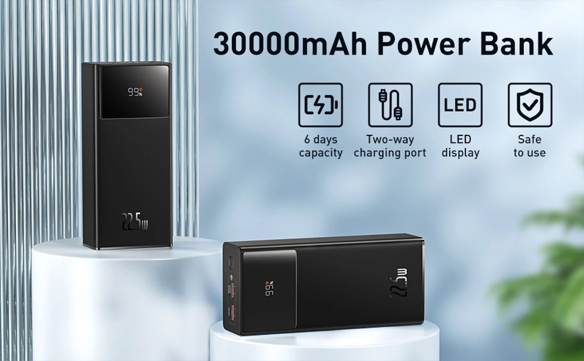 Baseus Star Lord 22.5W Digital Display 30000mAh Power Bank PPXJ080101 Baseus Star Lord Power Bank 22.5W 30000mAh A 1 2048x2048