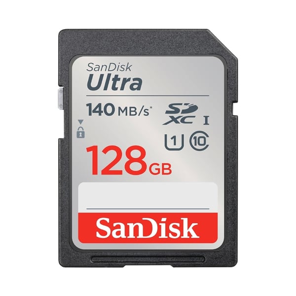 SanDisk 128GB Ultra SDXC UHS-I 140 MB/s Memory Card