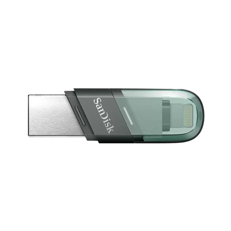 SanDisk 128GB iXpand 2-in-1 Flash Drive Flip SanDisk 128GB iXpand 2-in-1 Flash Drive Flip