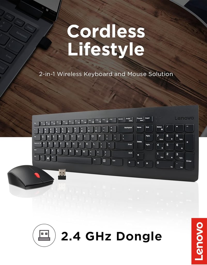 Lenovo 510 Wireless Keyboard & Mouse Combo Lenovo 510 Wireless Keyboard Mouse Combo 1
