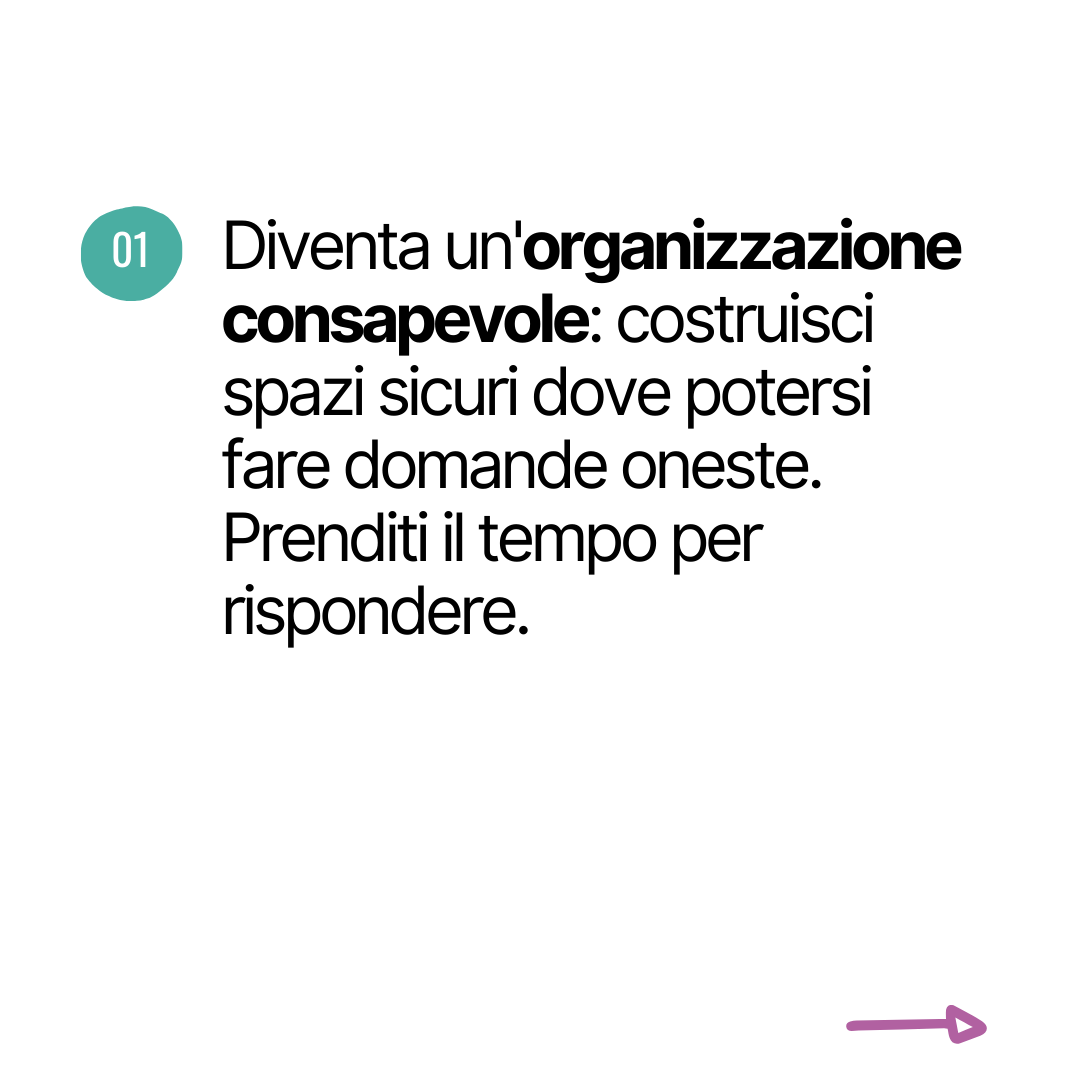 diventa organizzazione consapevole