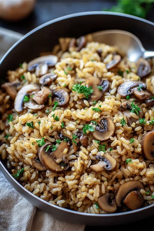One Pot Mushroom Rice Recipe – Quick Weeknight Dinner