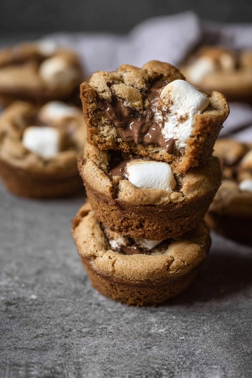 Smores Cookie Cups Gooey and Nostalgic