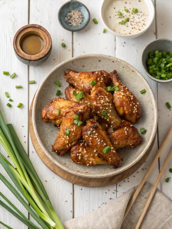Air fryer chicken wings with a simple bold flavor