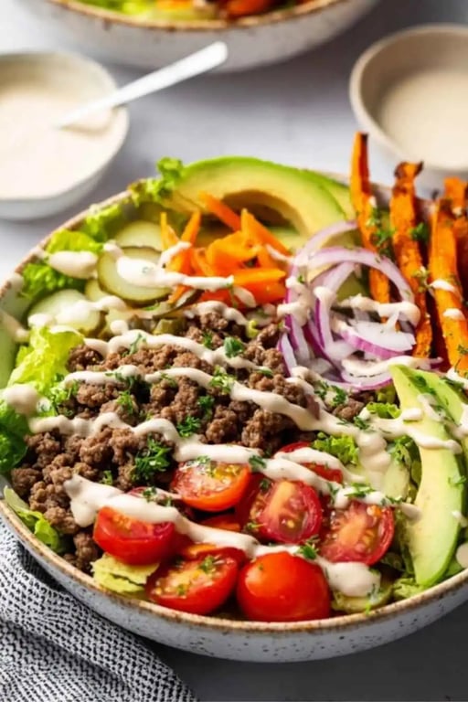 Burger Bowls with Big Mac Sauce – A High Protein Dinner You’ll Crave