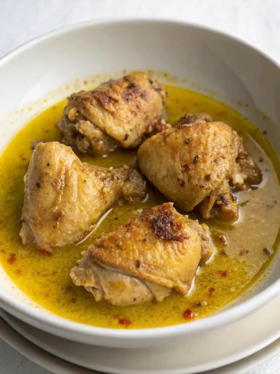Beautifully plated Persian chicken recipe with rice, fresh herbs, and barberries