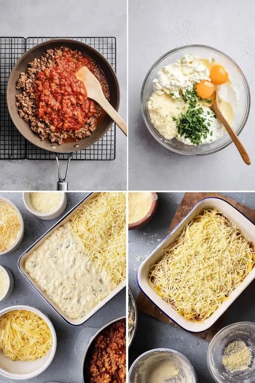Protein Pasta: A Delicious Way to Fuel Your Body With Every Bite 7 Step-by-step collage of protein pasta recipe preparation