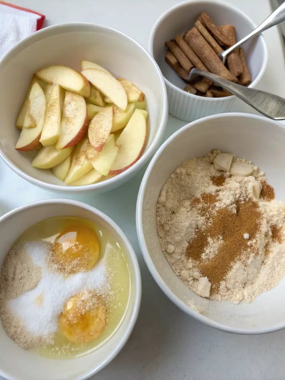 Step 4 for air fryer apple fries — texture check