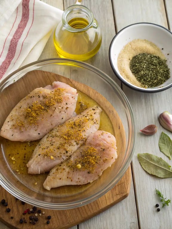 Step 4 for air fryer chicken breast — texture check