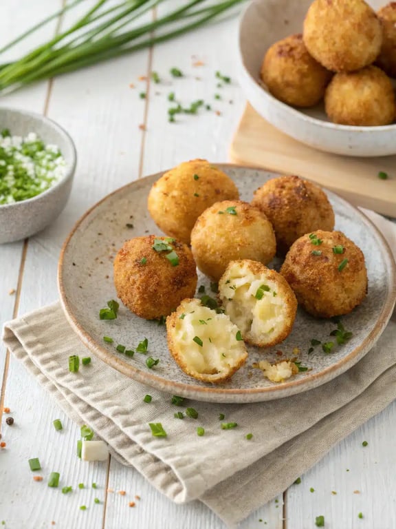 Boulettes de pommes de terre à la friteuse à air : une entrée géniale pour plus de fraîcheur