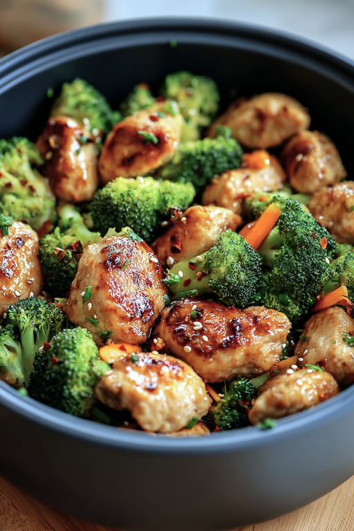 Air Fryer Chicken Broccoli: Makes 2 Servings