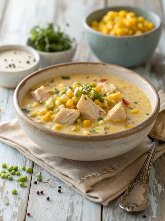 Simple Chicken Corn Chowder With Bold Flavor
