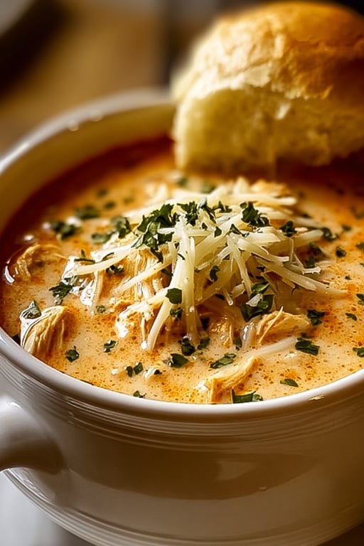 Crock Pot Chicken Parmesan Soup Recipe – Easy and Hearty