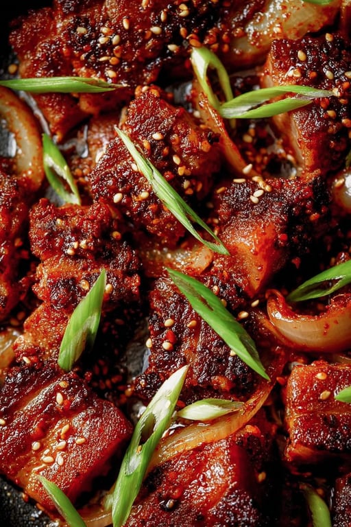 Korean Turkey Belly Skillet: 475 Calories a Serving