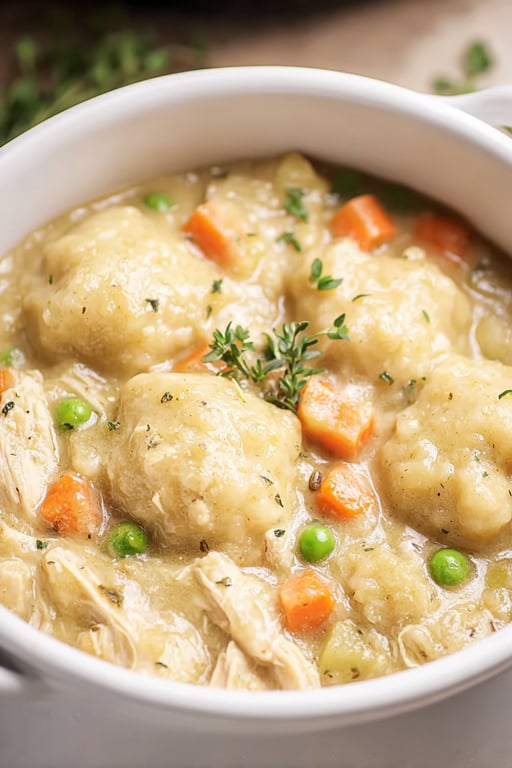 Slow Cooker Chicken Dumplings: 12 Ingredients