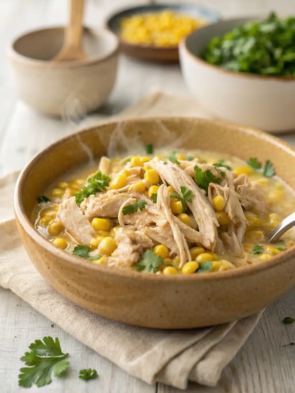 Slow Cooker Chicken Corn with Freshness and Joy