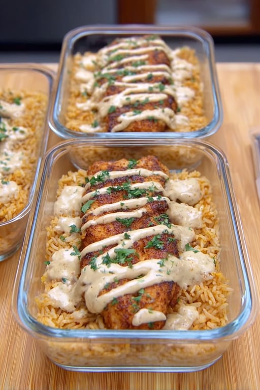 Creamy Cajun Chicken Garlic Rice: 5 Easy Steps