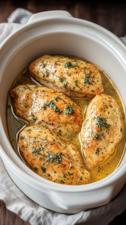 Crockpot Honey Garlic Chicken: Makes 4 Servings